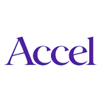 Accel logo.
