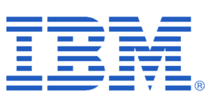 The logo for IBM.