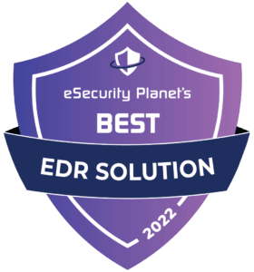 Purple eSecurity Planet Badge: Best EDR Solution.