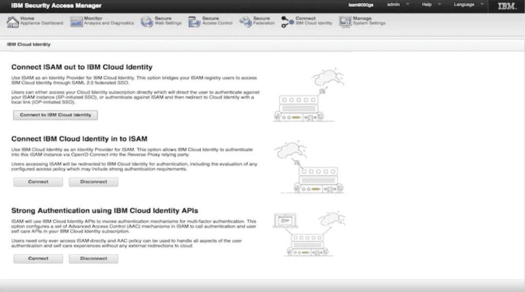 IBM Security Verify IAM interface